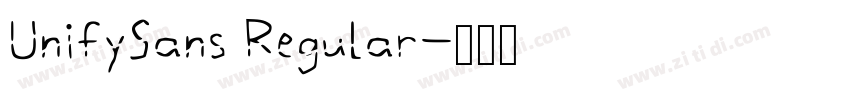 UnifySans Regular字体转换